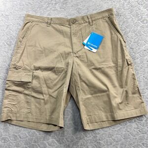 Columbia Men's‎ Cargo Shorts Khaki Tan Sz 36W 10L Cotton Outdoor Casual